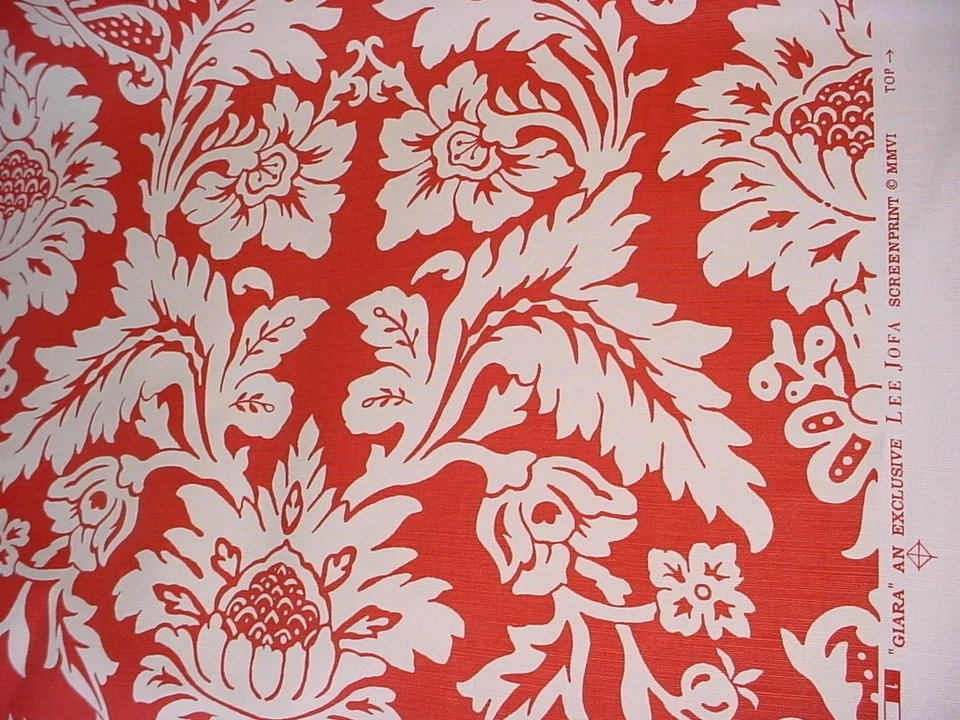 Tela de tapicería para cortinas de tomate Giara 22-1/2Y Lee Jofa 2007103 Foto 3 de 4
