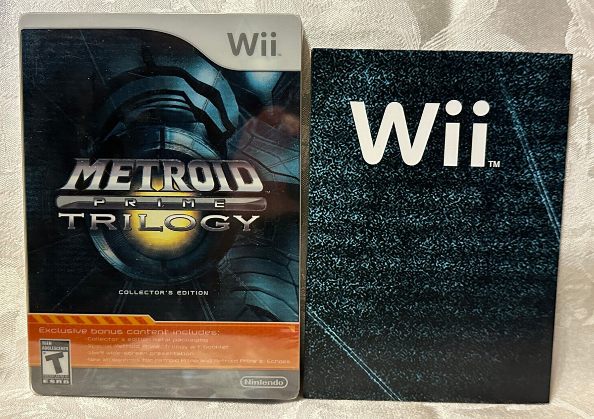 METROID PRIME TRILOGY COLLECTOR'S EDITION Wii GAME DOUBLE