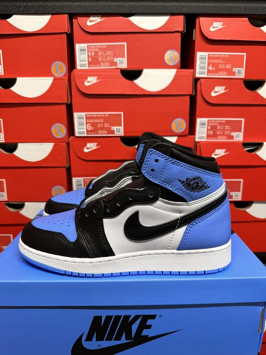 Jordan 1 Retro High OG UNC Toe (GS) - (Sizes 4Y-7Y) - Ships FAST - FREE SHIP