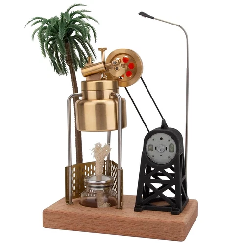 Mini Vintage Live Steam Engine Model With Brass Boiler Generator Motor Gift Toy - 第 5/18 張圖片