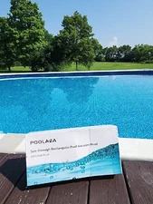 Poolaza ☆ See Through Rectangular Pool Vacuum Head With Side Brush ☆ Brand New 