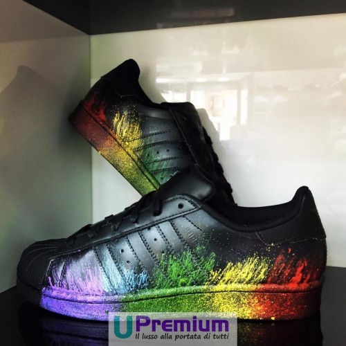 Adidas Superstar Black Colored sketches 2022 [Custom product] original  shoes | eBay