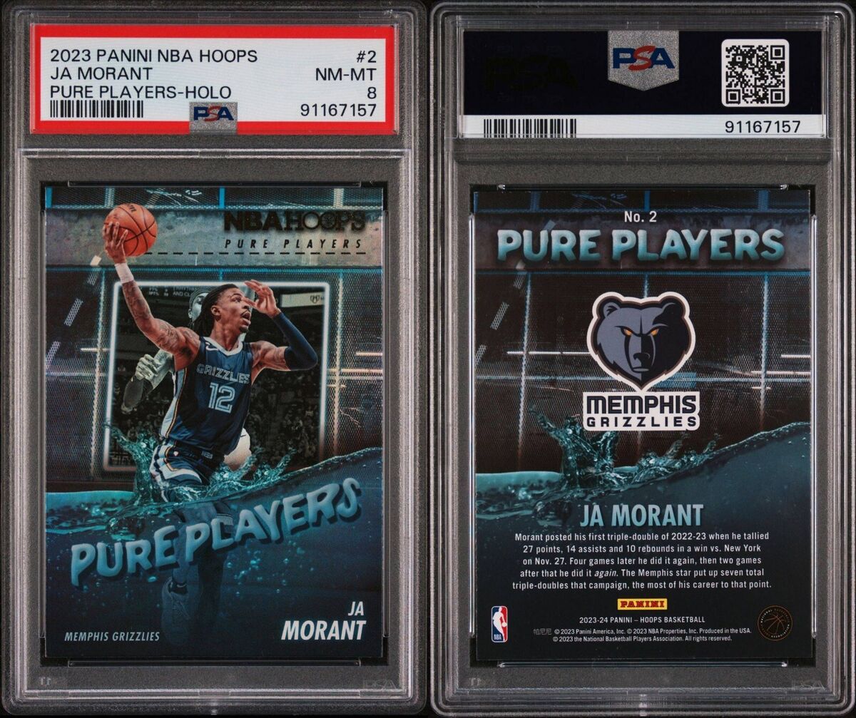 2023-24 Panini NBA Hoops - Pure Players Ja Morant #2 Holo 2023-24 Panini NBA Hoops - Pure Players Ja Morant #2 Holo