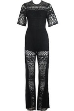 ELIE SAAB JUMPSUIT BESTICKT MESH UND KREPP IT...
