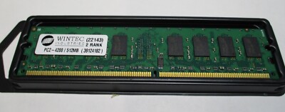 WINTEC 512MB 184-Pin SDRAM Rank-2 PC2-4200 DDR2-533MHz Non-ECC CL4 Memory Module