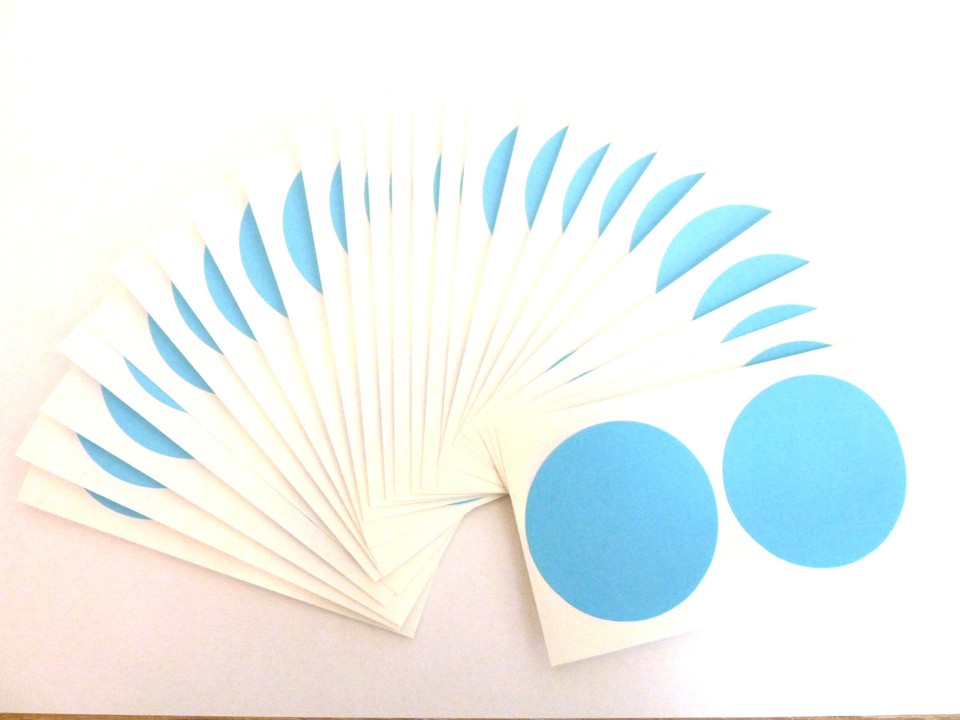 50mm (2 inch) Round Stickers Coloured Circles Circular Sticky Labels 42 ...