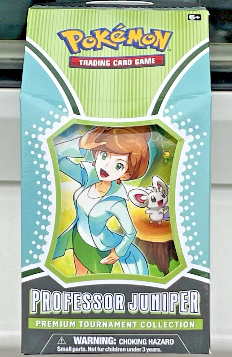 pokemon trading card game professor juniper premium tournament collection box TCG: : Toys & Games 3 additional foil Professors Research Supporter cards featuring Professor Juniper Professor Juniper collection includes 7