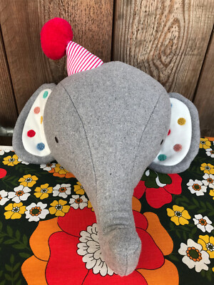 MAMAS PAPAS ELEPHANT BIG TOP TALES ANIMAL WALL HANGING HEAD DECORATION  UK