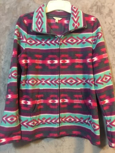 Aztec Print Fleece Jacket 