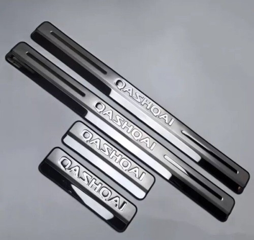 4Pcs For Nissan Qashqai J11 Stainless Steel Door Sill Protective Scuff Plates