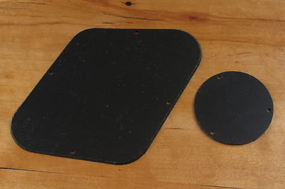 BACK PLATE COVER SET f. GIBSON  LES PAUL  USA TEMPLATE STANDARD CUSTOM SCHWARZ 