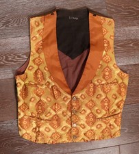 1800's Silk Men's Vest Waist coat Western Costume Company Antique Vintage 1900's
