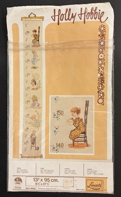 Vintage Lanarte Needlework Holly Hobbie #15408 Bell Pull Cross Stitch AS IS READ