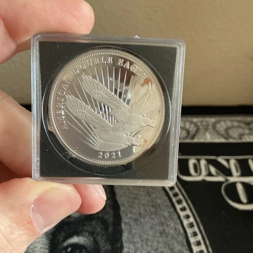 2021 Cook Islands $2 American Double Eagle Tribute 1/2 oz .999 Silver Coin