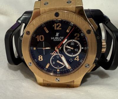 Hublot Big Bang Chronograph 44 18K Rose Gold titanium 301.PX.130.RX black rubber