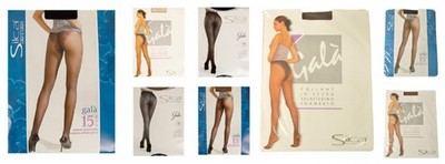 SILCA tights 15 denier socks with lace-effect high-cut bodice article GALA TIGHT