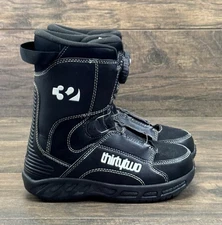 ThirtyTwo 32 Snowboarding Boots Kids Boys 5.0 BOA Black White Winter Outdoor