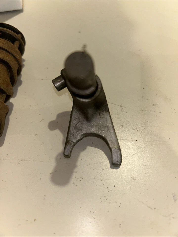 1974-75 Yamaha Mx175 Parts Lot , Shift Drum Shift Forks Transmission Gears - Image 4 of 4