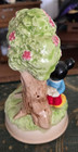 Vintage Disney Mickey & Minnie Mouse On A Swing Porcelain Music Box Working — photo 3