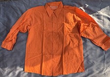 Vintage Workmen s Long Sleeve Shirt Red Kap XXL Orange Durable Press