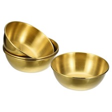 4 Pack Dipping Bowls Stainless Steel Dishes for Seasoning Gold