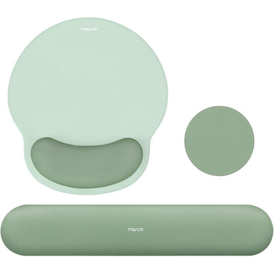 Handballenauflage Ergonomisch Mauspad Rutschfest Schmerzlinderung Marineblau Set