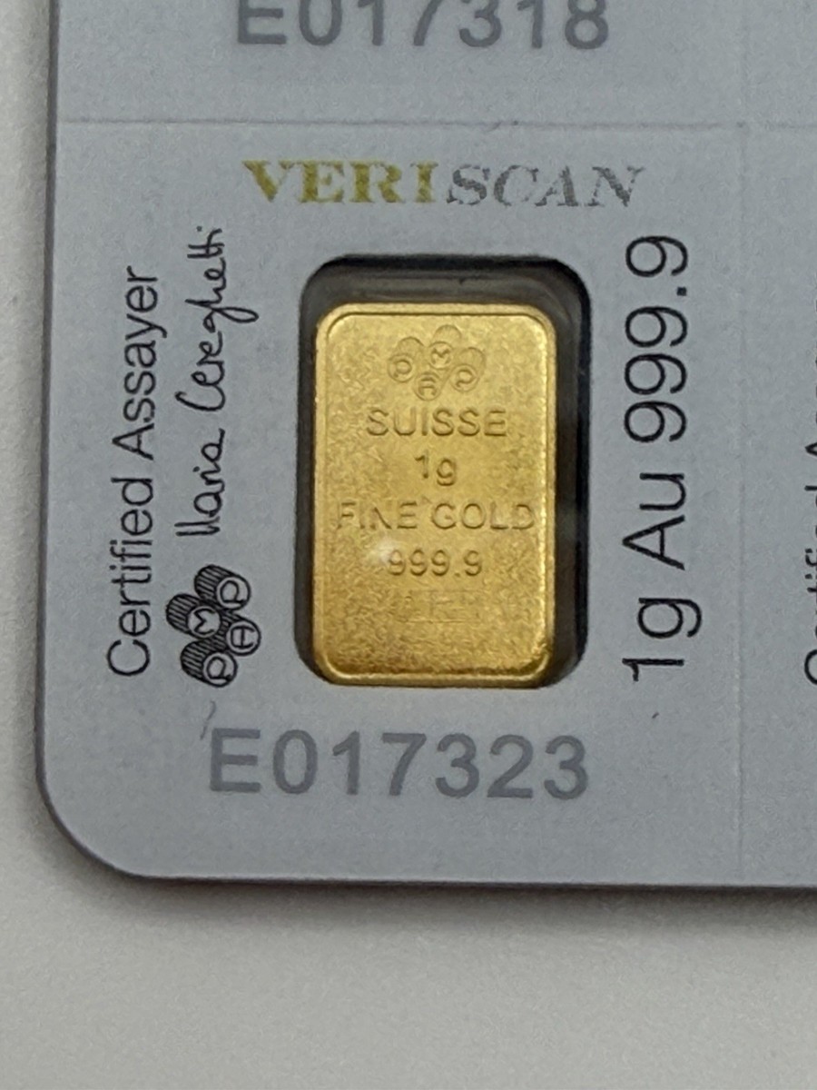 1 Gram PAMP Suisse 9999 Fine Gold Lady Fortuna Prosperity Bar