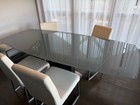 Modern dining room set table & chairs — photo 9