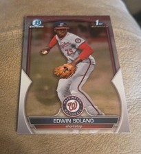 2023 Bowman Chrome #BCP-169 Edwin Solano 1st Nationals
