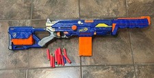 NERF N-Strike Longstrike CS-6 Blaster Rifle w/ 3 Mags  Darts