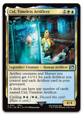 Cid, Timeless Artificer (0411) #411 (NM) Final Fantasy FIN Magic MTG