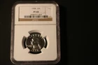 1958 NGC PF68 90% Silver Proof Washington Quarter White and Brillant