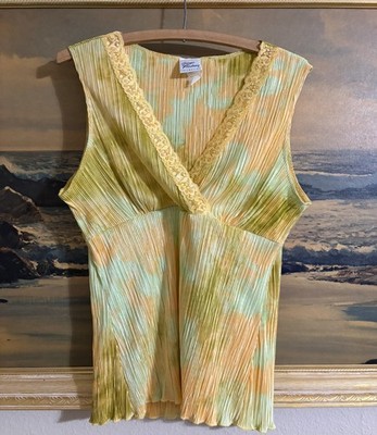 Vintage Giorgio Fiorlini Women s Tank Top Blouse Fairy Y2K 90s Size Medium SATC