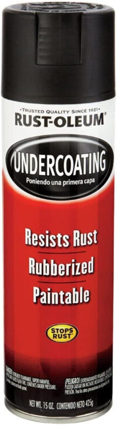 Rust-Oleum 248657 Rubberized Undercoating Spray, 15 Ounce (Pack of 1), Black 