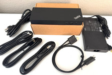 Lenovo ThinkPad Thunderbolt 4 Workstation Dock 300W 40B00300US  Xtra Cables