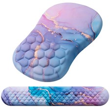 Mouse Pad Wrist Support, Laokiiy 2 in1 Keyboard Wrist Rest Ergonomic Mouse Pad