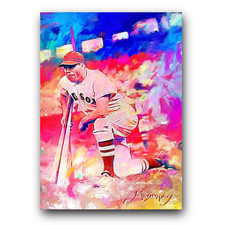 Jimmie Foxx #18 Art Card Limited 38/50 Edward Vela Signed (Boston Red Sox)