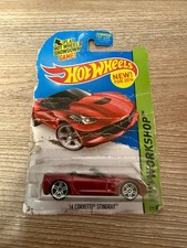 Hot Wheels 2014 Corvette Stingray Diecast Car Rare Damage Box