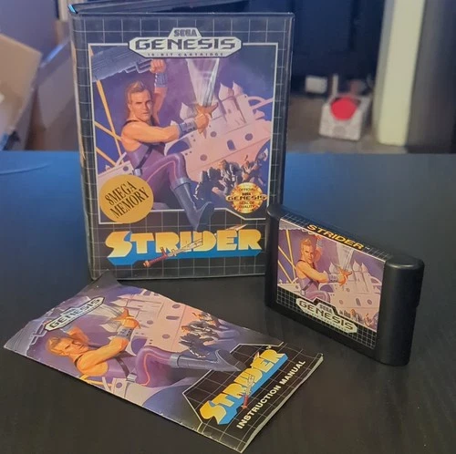 SEGA Strider Strider Series Sega Genesis Complete with Manual