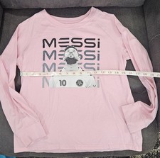 Messi Pink General Neutral Graphic Long Sleeve T-Shirt Kids Size XL