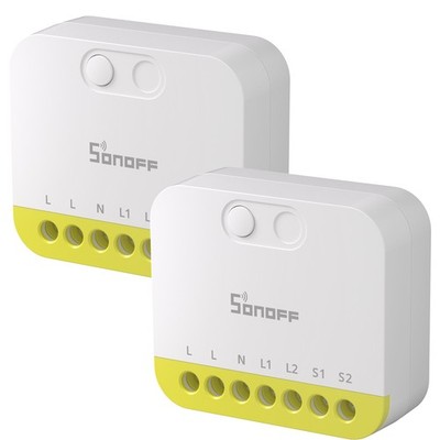 2 Pack SONOFF Zigbee Smart Light Switch,Dual-Channel Control,No Neutral Required