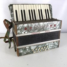 Vintage VICEROY ACCORDION Stradella Model Marble Design No Case - EHB