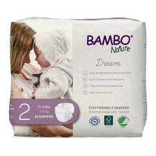 Bambo Nature Dream Baby Baby Diaper Size 2 7 to 13 lbs. 1000016924 192 Ct