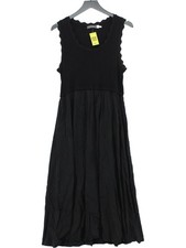 Mint Velvet Tank Midi Dress L in Black