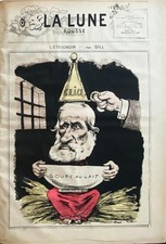 LA LUNE ROUSSE A.GILL N&deg; 133 - 22/6/1879 L'ETEIGNOIR - BLANQUI Poster