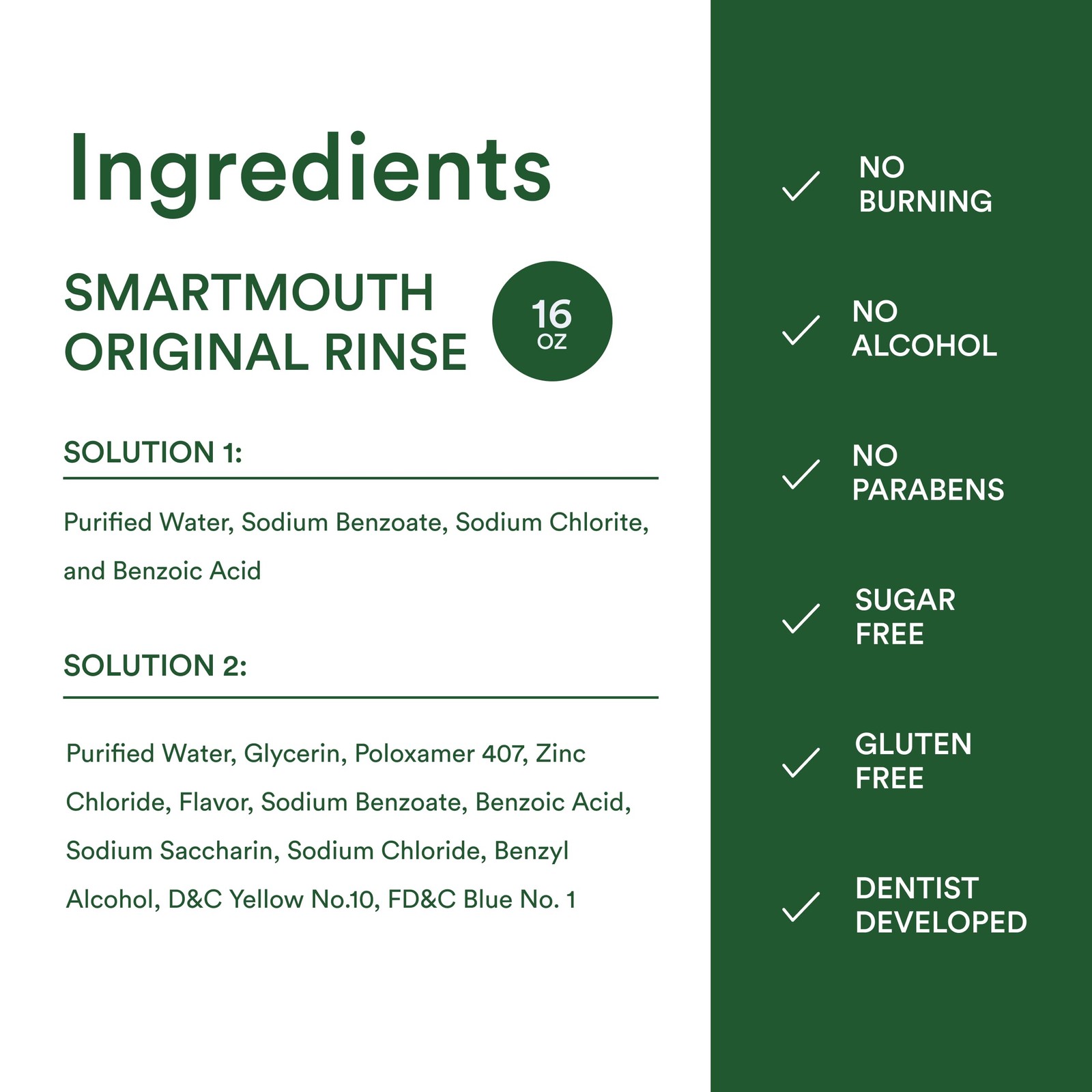 Original Activated Mouthwash & Tongue Cleaner, Bad Breath Support, Mint