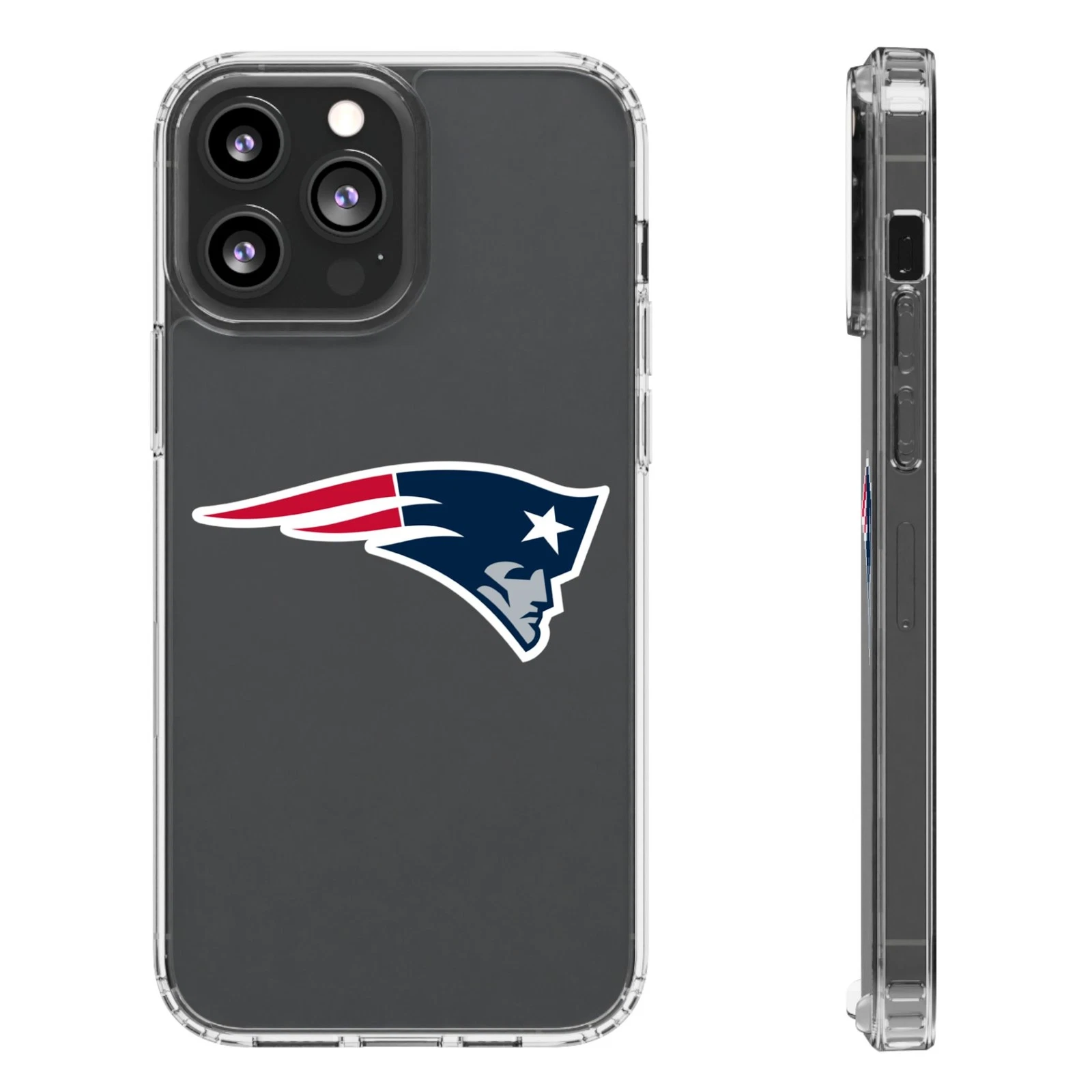 New England Patriots Clear Phone Case for iPhone
