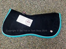 Ogilvy Jump Memory Foam Half Pad - Black/White/Turquoise