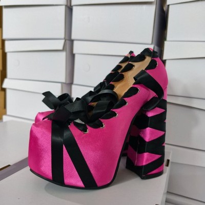 Women's Strap Knee High Heel Platform Roman Gladiator Sandals Satin Shoes Party