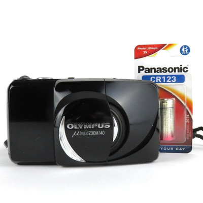 Tested   Olympus mju Zoom 140 Camera 38-140mm Point & Shoot 35mm Film Black